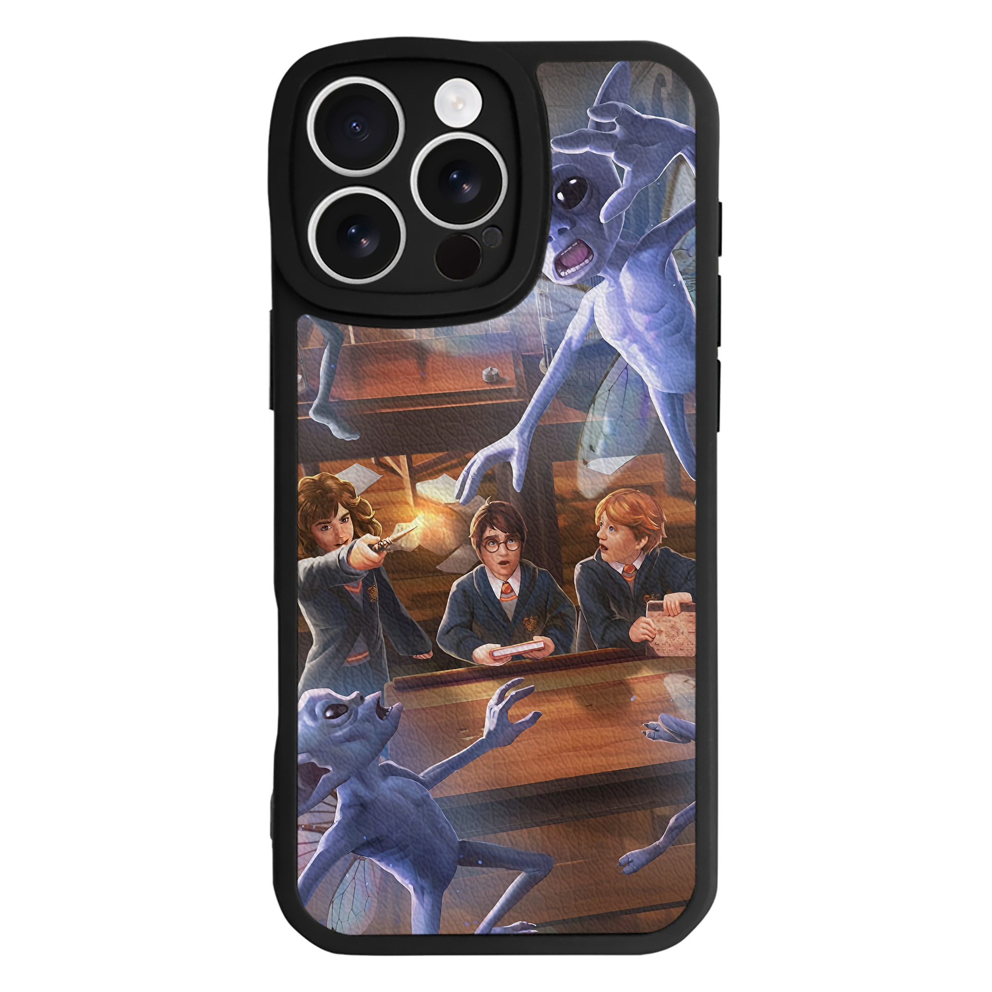 （画像用） Harry Potter ハリー・ポッターシリーズ 【iPhone 16シリーズ対応】シリコンスマホケース（レザー調） 材質：シリコン